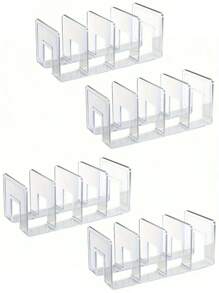 1 قطعة/2 قطعة منظم شفاف من الاكريليك للشنط المنزلية وعرض البيع بالتجزئة، يوفر مساحة في الخزانة، رف تخزين شفاف مناسب للمحافظ والحقائب