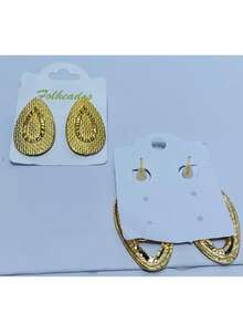 KITS OF 2 PAIRS OF PLATED EARRINGS - KIT 04 - View 3