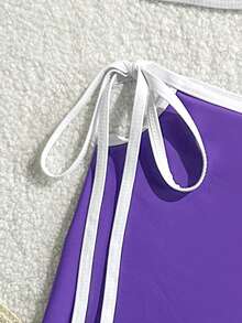 Solid Color Elegant Sexy Lace-Up Beach Swimsuit