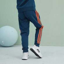 Adidas Young Boy Comfortable Sports Training Mixed Color Cuff Pants