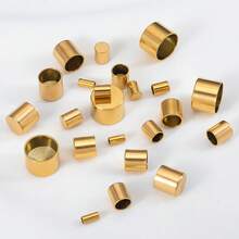 20 Buah Gesper Tali Kulit Gantung Stainless Steel, Tutup Ujung Datar Berlapis Emas, Cocok untuk Aksesoris Pembuatan Kalung, Gelang, dan Perhiasan DIY - gesper tali - View 2