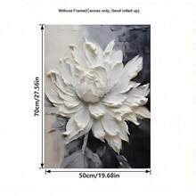 1 件现代简约黑白花卉墙饰，无框 - 客厅沙发背景抽象门廊装饰，室内墙面装饰，简约装饰，墙面装饰 - 彩色 - 查看 10