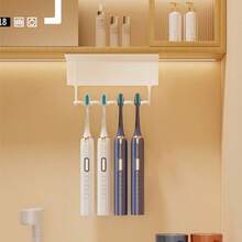 Estante de almacenamiento multifuncional, gabinete con espejo, soporte para cepillo de dientes, vaso de enjuague, vaso para cepillo de dientes montado en la pared, organizador de drenaje con estante colgante