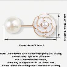 2/4 件隐形服装胸罩纽扣胸甲延长器，衬衫开衫领夹紧固件别针纽扣学校 - 彩色 - 查看 6