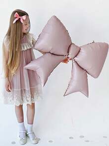 Set de 12 globos de aluminio grandes con lazo rosa, set de globos de látex color macaron, incluye cintas y puntos de pegamento para manualidades. Adecuado para bodas, compromisos, aniversarios, fiestas de princesas y decoración de cumpleaños