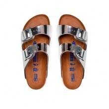 Birkenstock Arizona Soft Footbed - MetallicSilver - View 4