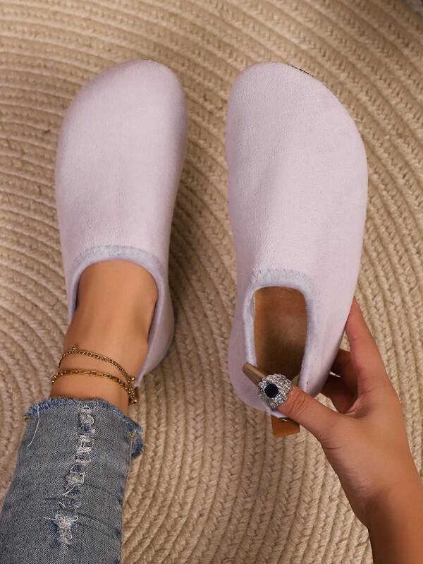 Autumn/Winter New Bohemian Fabric Ladies Slippers, Flat Silent Indoor Heel Covered Women Slippers, Fashion Slippers