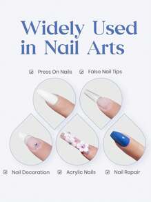 2 piezas de pegamento para uñas extra fuerte para puntas de uñas, uñas acrílicas y uñas postizas, pincel de pegamento para uñas postizas de larga duración para uñas acrílicas, puntas de uñas falsas