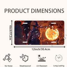 License Plate,Fashion Design Decorative Front,Personalized Stainless Steel License Plate Cover For Men Women,12" X 6" - A4 - 查看 2