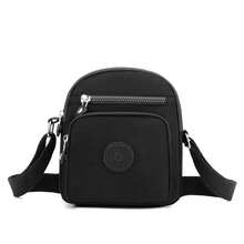 Wasserdichte Handy Tasche Damen Mini Nylon Umhängetasche Tägliche Mehrschichtige Reißverschluss Geldbörse Lässige Outdoor Reise Nylon Tasche