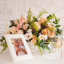 4个透明亚克力婚礼指示牌，适用于婚礼和派对活动