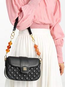 1 Piece - Extended Chain Of The Old Flower Mahjong Bag, Diagonal Span Modification, Pearl Bag Chain, Shoulder Strap, Extended Bag Chain Accessory, Pearl Chain