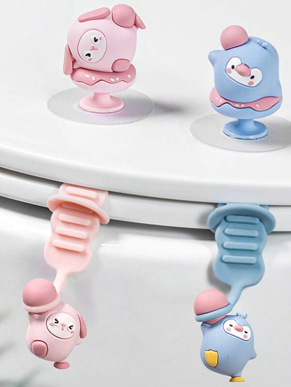 Creative And Cute Toilet Seat Lid Opener, Anti-Dirt Handle For Toilet Seats, And A Magic Tool For Lifting Toilet Seats