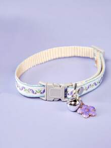 PETSIN 2 件装宠物项圈，带花朵/爪印吊坠，可调节狗猫节日礼物 - 彩色 - 查看 5