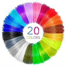 Consommables pour impression 3D PLA haute température fil de diamètre 1,75 mm pour stylo 3D 5 mètres * 20 rouleaux combinaison de couleurs Matériau d'impression 3D convenant pour le stylo d'impression 3D