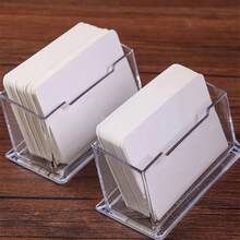 1/3件透明亚克力名片夹 - 彩色 - 查看 2