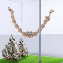 TXHF Jumping Spider Rope Bridge With Magnets Magnetic Jumping Spiders Climbing Rope Spider Twine Ladders Braided Jumping Spider Accessories For Pet Tiny Animals Enclosure Decorations
