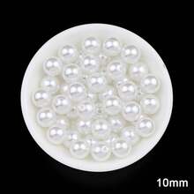 200/300/1000 颗带孔塑料仿珍珠，适用于 DIY 工艺品、珠宝、花瓶填充物、桌面摆件、婚礼装饰