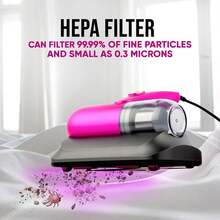 Bed Vacuum Cleaner, 13Kpa Strong Suction And Low Noise, UV Light, Washable HEPA Filter For Deep Clean, Handheld Vacuum Effectively Clean Up Bed,Mattress Vacuum Corded,Sofas, Pet Hair And Carpets - Multicolor - View 5