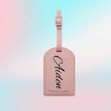 Customizable Multi-Color Leather Aircraft Boarding Pass Creative Travel Luggage Tag