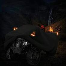 ATV Cover, Outdoor Heavy Duty 4 Wheeler Cover, All Weather Protection Quad Covers Fit For Kawasaki, Polaris, - Black - View 5