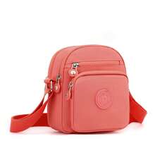 Wasserdichte Handy Tasche Damen Mini Nylon Umhängetasche Tägliche Mehrschichtige Reißverschluss Geldbörse Lässige Outdoor Reise Nylon Tasche
