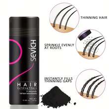 sevich Thick Fiber Hair Thickening Powder For Thinning Hair – Instant Coverage For Bald Spots & Receding Hairlines – Natural-Looking Fibers For Men & Women – 25g Bottle (Grey) - 灰色 - 查看 2