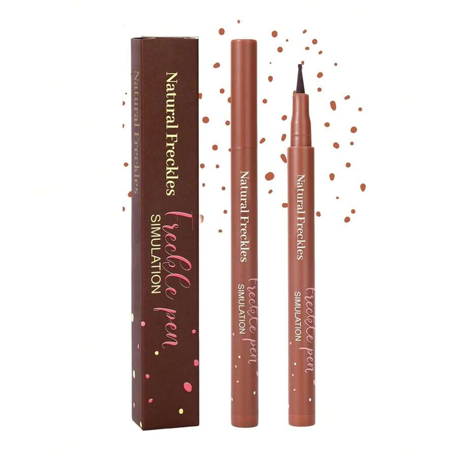Freckle Pen Waterproof, Fake Freckles, Faux Freckles For Natural Sunkissed Skin Makeup, Magic Freckle Color, Long Lasting, Soft Sopt Lifelike Freckle Pen 04#Coffee Brown - Brown - View 1