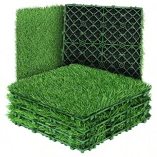 10/20/30 Piezas Baldosas de césped sintético extraíbles e intercambiables, Césped artificial de alta calidad adecuado para patios exteriores, áreas de juego, jardines, decoración del hogar, amigable con las mascotas, césped suave, 30*30cm