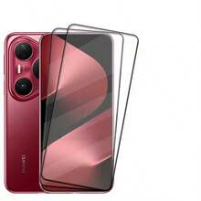 2+2 piezas Protector de pantalla de vidrio templado + Protector de lente de cámara, dureza 9H, anti-arañazos, a prueba de huellas dactilares, compatible con Huawei Pura 70/80, Pura 70 Pro/80 Pro, Pura 70 Ultra/80 Ultra, Y73 - transparente - Ver 6