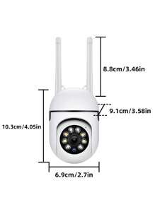 1080P Security Camera, Indoor And Outdoor Monitoring, Supports 2.4GHz WIFI With Full-Color Night Vision, Spotlight And Speaker, For Indoor And Outdoor Home Security System, Rotation/Tilt/Zoom, Motion Tracking - Very Suitable For Young People, The Elderly And Pets, Compatible With Alexa, Wireless Control, Home Security System, Speaker Functionality, Security Camera, Christmas, Thanksgiving Giftction