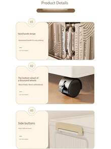 1 件 45 厘米/17.7 英寸宽储物柜，可折叠储物箱，家庭客厅玩具柜整理器，零食柜，厨房储物柜，圣诞礼物，储物盒，床下储物