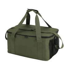 Quanjun Extra Large Storage Camping Bag,Tactical Duffle Bag With Zippers And Handles,Travel/Outdoor With 3 Dividers,Picnic Camping Organizer,Multi-Functional Duffel Bag For Camping/Sports/GYM - Green - View 3
