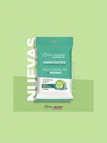 Set de 3 Paquetes de Toallitas Desmaquillantes Reafirmantes, Agua Micelar + Pepino, Remueve Maquillaje A Prueba De Agua, 30 Toallitas - Verde - Ver 5