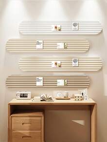 1pc No Drill Decorative Wall Sticker, Nordic Minimalist Felt Noticeboard, Modern Geometric Photo Wall Memo Board, Self-Adhesive Hanging Multi-Purpose Bulletin Board For Home/Office, Reusable Festival And Party Theme Wall Backdrop, Suitable For Bedroom, Study, Living Room, Sofa Wall, Office And School - Multicolor - View 4