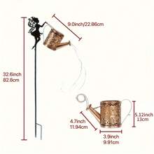 Vintage Metal Kettle Light, Outdoor Garden Decoration Light, Grass Path Corridor Solar Light, Ideal Choice For Birthdays,