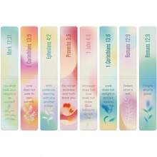 8 Pcs Magnetic Bible Verse Bookmarks With Envelope, Inspirational Christian Bookmarks Women And Men, Christian, Encouragement & Strength - Love & Care 4 - View 2