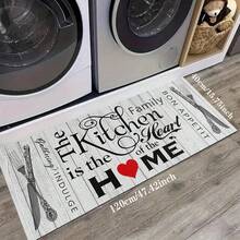 1pc/2pcs Kitchen Mat Set - Knife Fork Spoon Pattern Kitchen Decor Mat, Suitable For Sink, Bedroom, Living Room, Dining Room, Kitchen Floor Mat, Absorbent Drainage Mat, Suitable For Kitchen, Living Room, Entrance, Balcony, Home Decor, Anti-Stain, Cafe, Bar, Holiday, Party, Bedroom, Bath Mat, Room Decor - Multicolor - View 15