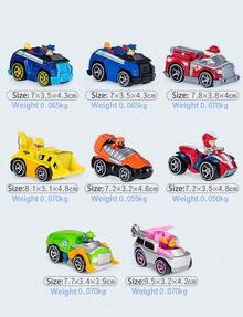 Spin Master ​ Dino Rescue 8pcs Alloy Toy Cars Gift Pack - Dinosaur Rescue Vehicles Exclusive Collection​