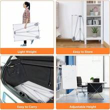 White Board With Stand, Portable Whiteboard Easel 3'x2' For Office Classroom Home School, Adjustable Height, Aluminum Frame, 36x24in - 36x24in_ - View 10