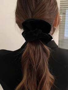 Bộ 3/4 phụ kiện tóc nhung mùa thu/đông dành cho nữ, kiểu dáng đơn giản, thanh lịch, cao cấp, xoắn ốc, thích hợp sử dụng hàng ngày, dây buộc tóc, phụ kiện tóc, phụ kiện tóc, dây chun buộc tóc, phụ kiện đội đầu, kẹp tóc đuôi ngựa - Nhiều màu - Xem 2