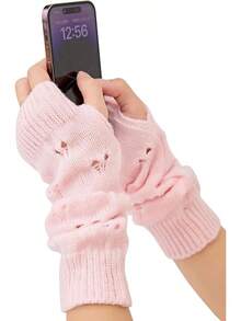 Fingerless Arm Warmers For Grunge Punk Style Accessories - Berwarna merah muda - View 1
