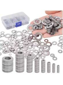 KIT 700 ARRUELAS AÇO INOX NÃO ENFERRUJA M2 M5 M6 M8 M10 M12 - A - Visão 7
