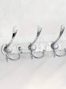 1 Piece Of Stainless Steel Towel Hook, Multifunctional Metal Hook, Creative Clothes Hook, Coat Rack Storage Hook, Punch-Free Wall-Mounted Hanger, Suitable For Bathroom, Wardrobe, Bedroom, Bathroom Accessories, Suitable For Behind The Door/Bathroom/Kitchen/Living Room/Bedroom