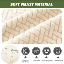 Local Delivery - Banquet Armchair Slipcover Printed Chair Covers With Arms Stretch Club Chair Slipcover Soft Armchair Sofa Covers Anti-Slip Furniture Protector For Dogs Pets Home Living Room Decor, 14 - T-jacquard Cream - 查看 6