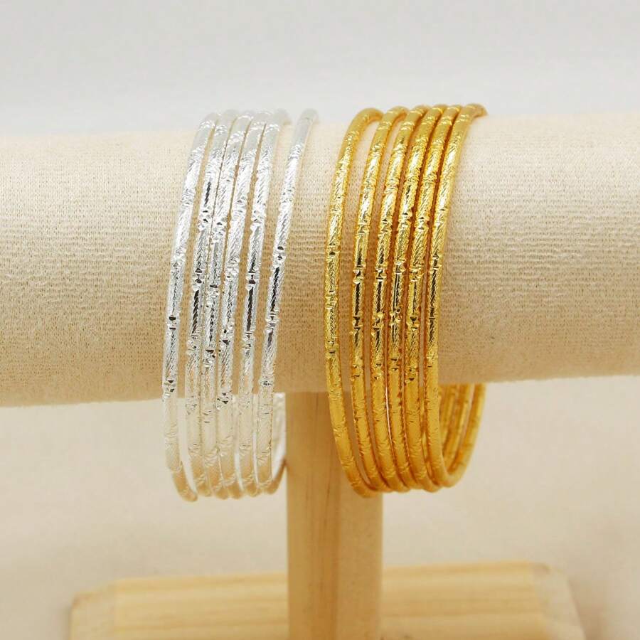 6 Stücke/Set Premium elegantes Muster mehrschichtiges Armband Set