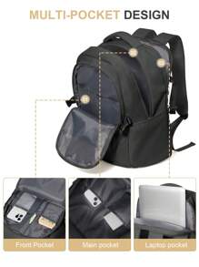 Backpack School Bags Bookbag Casual Daypack Travel Backpack For College Students High School Students,Perfect For Hiking Camping Business Travel Vacation Holiday College Outdoor Gift For Mom Dad Daughter Friend Lightweight Waterproof Laptop Bag For Men