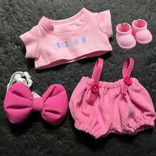 5 件/套 Labbu Boo 服装套装，包括：蝴蝶结 + 衬衫 + 背带裤 + 鞋子（仅限衣服） - 彩色 - 查看 7