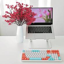 6pcs Hot Pink Artificial Flowers Silk Babys Breath Gypsophila 18.7" For Home Kitchen Decor New Year Spring - Hot Pink - View 9