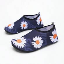LANTROVE Fashionable Daisy Design Unisex Wading Shoes, Light And Breathable, Firm Grip, Accompany You Walking On The Beach, Quick-Drying Upper, Rubber Sole, Soft, Light And Easy To Carry - 藍色 - 查看 8